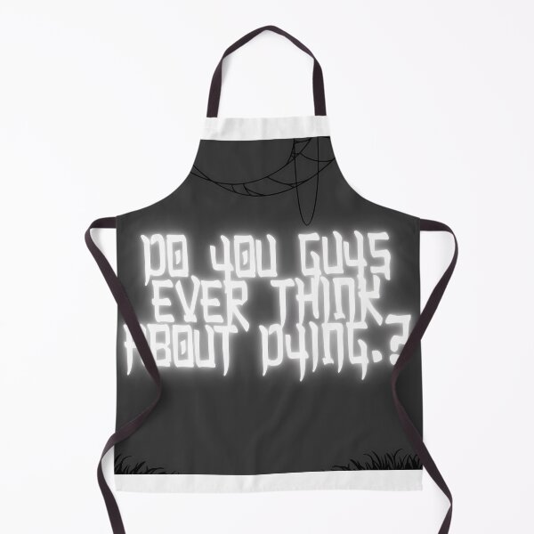 Item preview, Do You Guys Ever Think About Dying Glowy Dark Typography designed and sold by ascendzero.