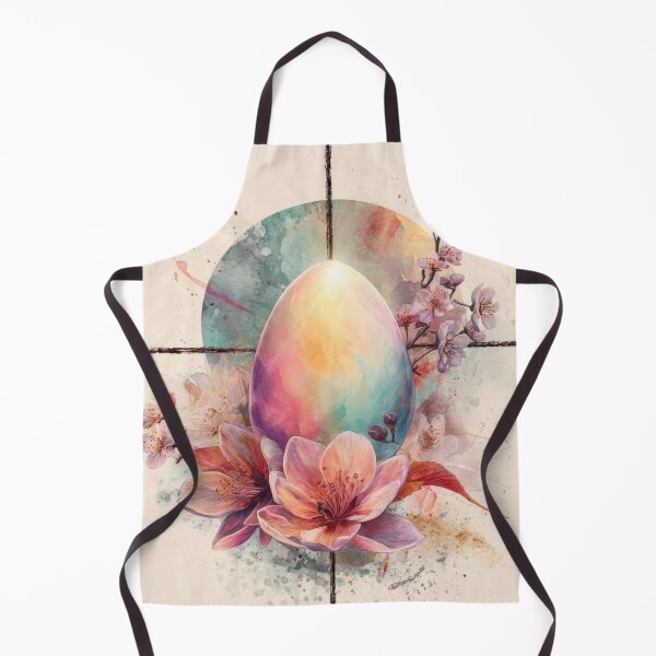 Item preview, Floral Easter Egg with Cross – Christian Spring Faith Illustration designed and sold by olenapetol.