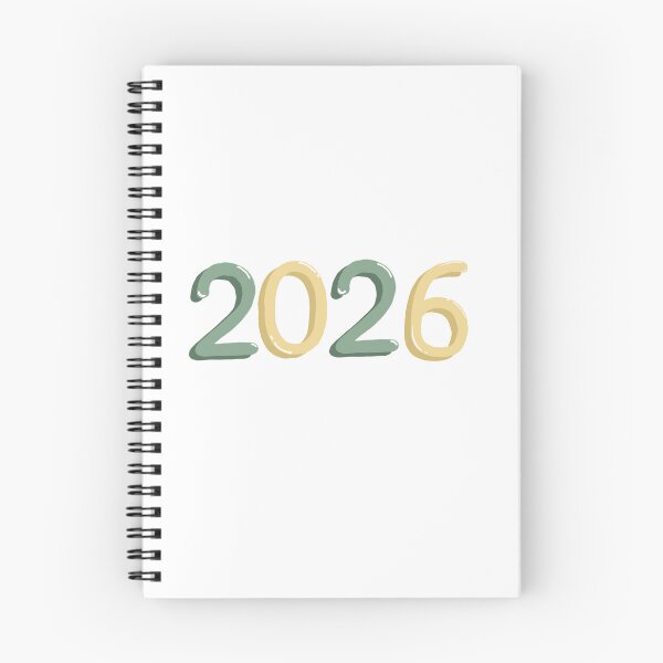Item preview, “2026” green and yellow bubble writing designed and sold by Articbee.