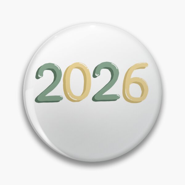 Item preview, “2026” green and yellow bubble writing designed and sold by Articbee.