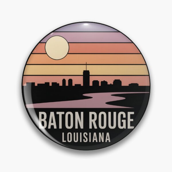 Item preview, Baton Rouge Louisiana: Sunset Skyline River Cream Moon designed and sold by CircinusStore.