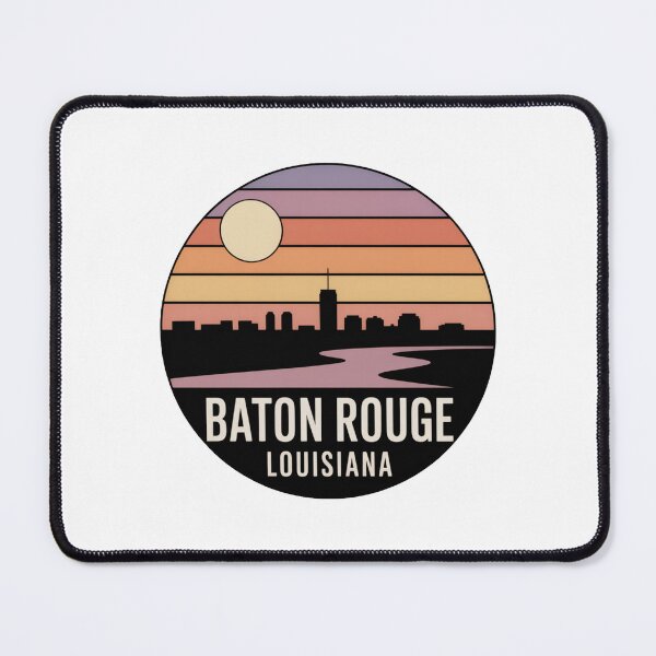 Item preview, Baton Rouge Louisiana: Sunset Skyline River Cream Moon designed and sold by CircinusStore.