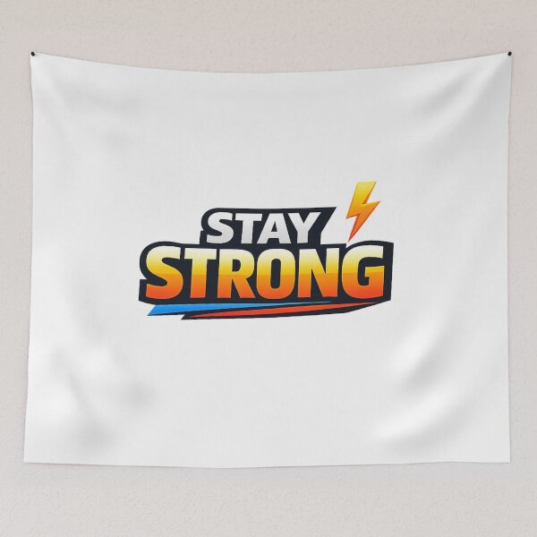 Item preview, Stay Strong - Bold Motivational Typography designed and sold by MKreative Studio.