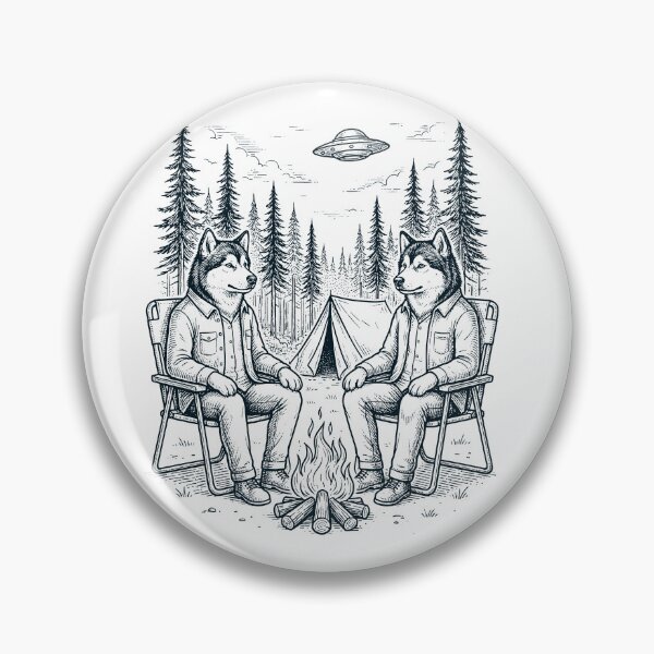 Item preview, Vintage Alaskan Malamute Camping UFO Dog Mom Dad Lover designed and sold by TerryConnells.