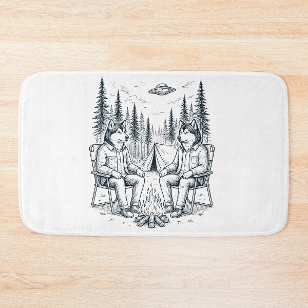 Item preview, Vintage Alaskan Malamute Camping UFO Dog Mom Dad Lover designed and sold by TerryConnells.