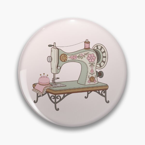 Item preview, Retro Sewing Machine Vintage Illustration – Sewing Lover Gift designed and sold by MarJul.