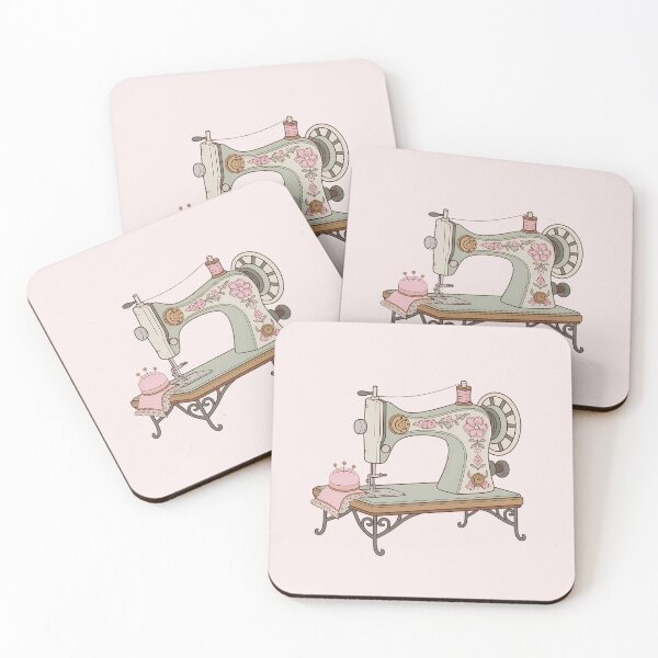 Item preview, Retro Sewing Machine Vintage Illustration – Sewing Lover Gift designed and sold by MarJul.