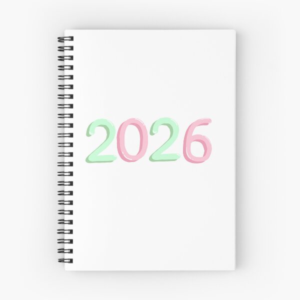 Item preview, “2026” pink and green bubble writing designed and sold by Articbee.