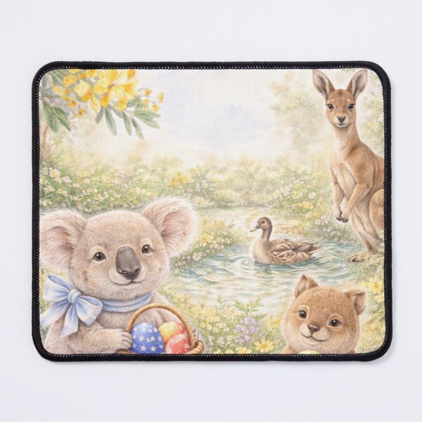 Item preview, Happy Easter from Australia – Koala, Kangaroo & Bushland Art designed and sold by inspired-works.