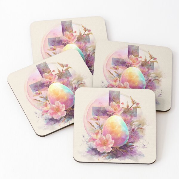 Item preview, Watercolor Easter Egg with Flowers – Soft Spring Floral Illustration designed and sold by olenapetol.
