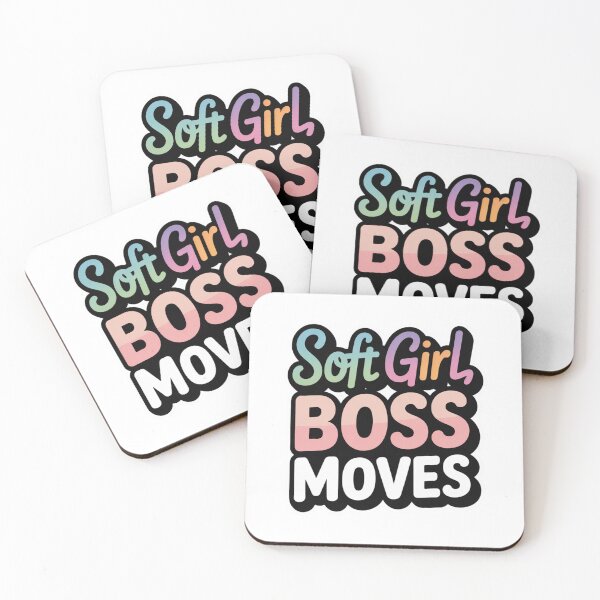 Item preview, Soft Girl Boss Moves . Aesthetic Feminine Empowerment Typography Design designed and sold by Aarvya Fashion Club ( A.F.C ).