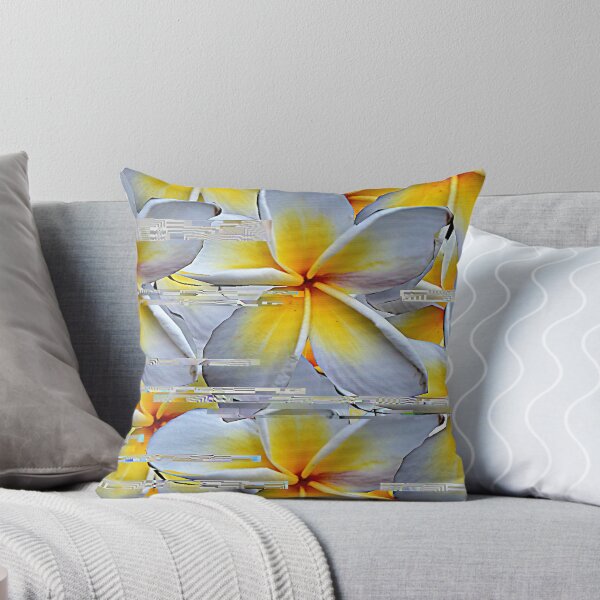 Item preview, Glitch Yellow and White Flowers designed and sold by Leilananda.