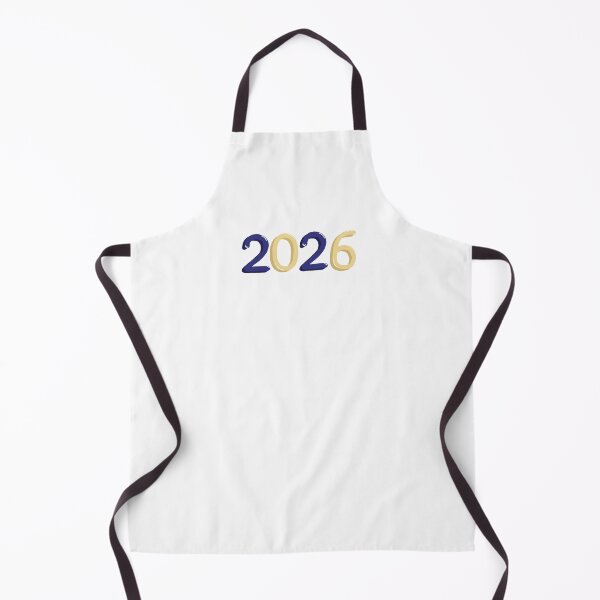 Item preview, “2026” dark blue and yellow bubble writing designed and sold by Articbee.
