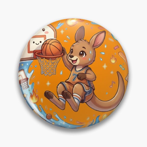 Item preview, Kawaii Anime Kangaroo Basketball Slam Dunk designed and sold by WalterAdd.