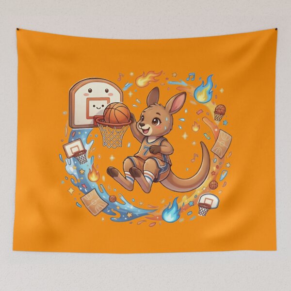 Item preview, Kawaii Anime Kangaroo Basketball Slam Dunk designed and sold by WalterAdd.