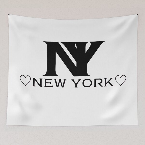Item preview, NY New York Hearts Minimalist Streetwear Typography designed and sold by ascendzero.