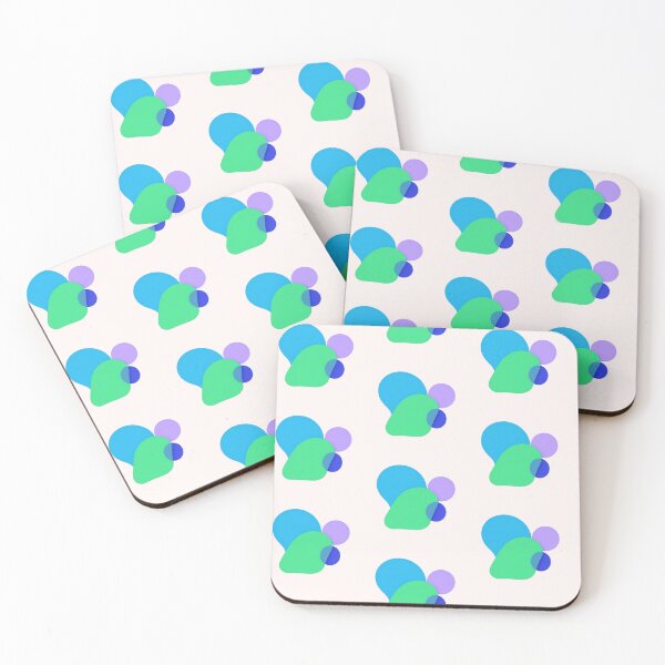 Item preview, Four colours of abstract shape graphic art  designed and sold by MagicMaker1984.