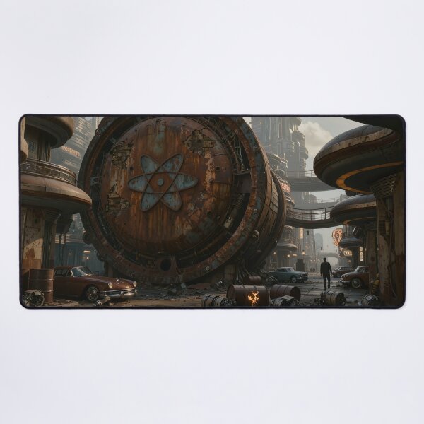 Item preview, Atomic Relic – Abandoned Reactor in a Retro-Futuristic City designed and sold by SynthRaccoon.
