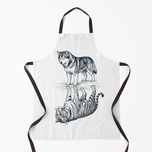 Item preview, Vintage Alaskan Malamute Reflection Tiger Dog Lover designed and sold by DoodleTortle.
