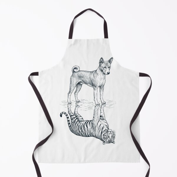Item preview, Vintage Basenji Reflection Tiger Dog Lover designed and sold by DoodleTortle.