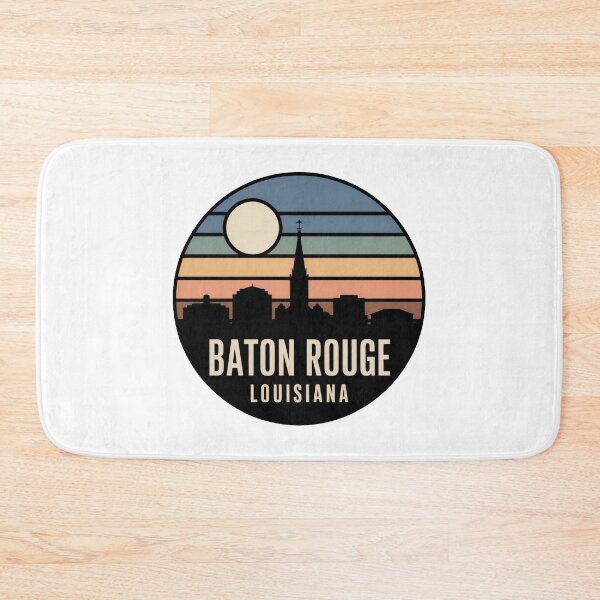 Item preview, Baton Rouge Louisiana: Cathedral Spire Skyline Dark Badge designed and sold by CircinusStore.