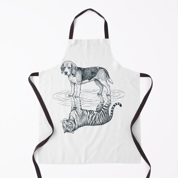Item preview, Vintage Beagle Reflection Tiger Dog Lover designed and sold by DoodleTortle.