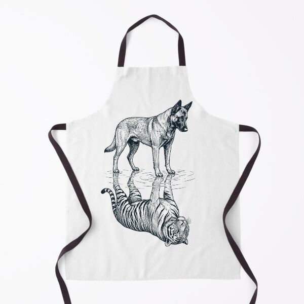 Item preview, Vintage Belgian Malinois Reflection Tiger Dog Lover designed and sold by DoodleTortle.