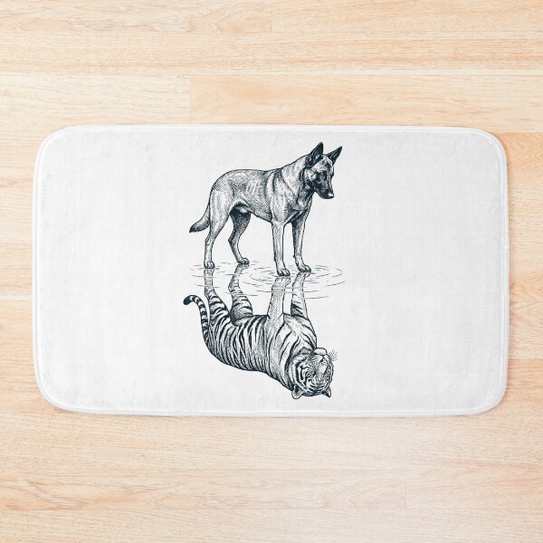 Item preview, Vintage Belgian Malinois Reflection Tiger Dog Lover designed and sold by DoodleTortle.