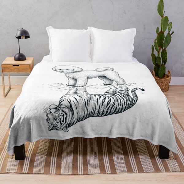 Item preview, Vintage Bichon Frise Reflection Tiger Dog Lover designed and sold by DoodleTortle.