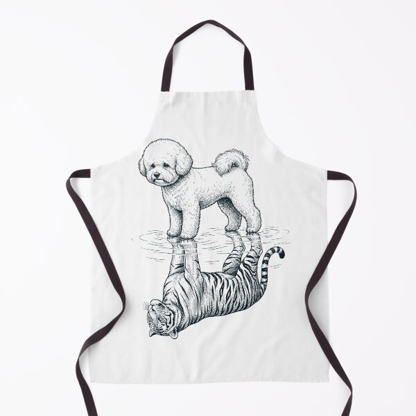 Item preview, Vintage Bichon Frise Reflection Tiger Dog Lover designed and sold by DoodleTortle.
