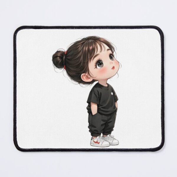 Item preview, Cute Chibi Girl Aesthetic | Adorable Cartoon Girl Illustration | Soft Kawaii Minimal Character Design designed and sold by Aedition.