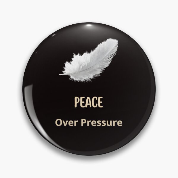 Item preview, Peace Over Pressure – Minimalist Feather Inspirational Design designed and sold by EirozStudio.