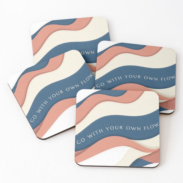 Item preview, Go With Your Own Flow – Abstract Wave Aesthetic designed and sold by Quiet Mode Studio.