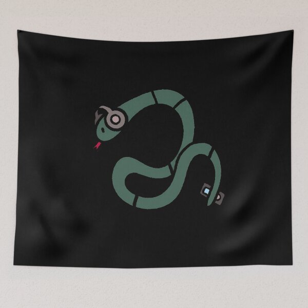 Item preview, Funny Snake With Tangled Headphones Art designed and sold by ipjbrhrzfqo79.