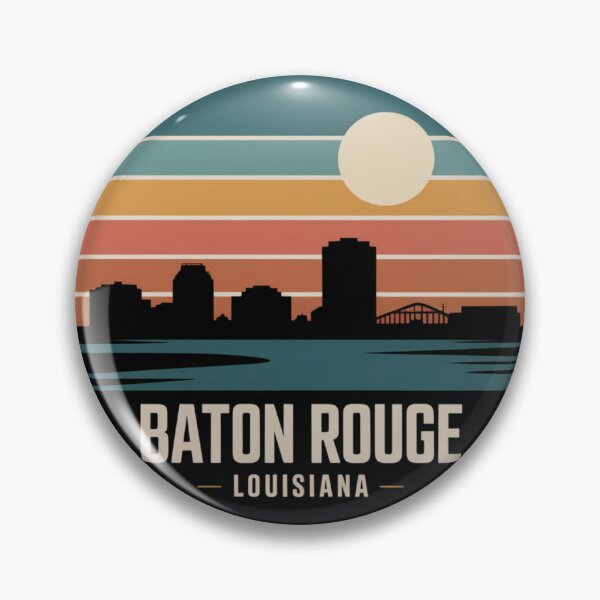 Item preview, Baton Rouge Louisiana: Skyline Mississippi River Bridge  designed and sold by CircinusStore.