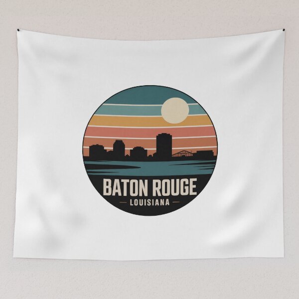 Item preview, Baton Rouge Louisiana: Skyline Mississippi River Bridge  designed and sold by CircinusStore.