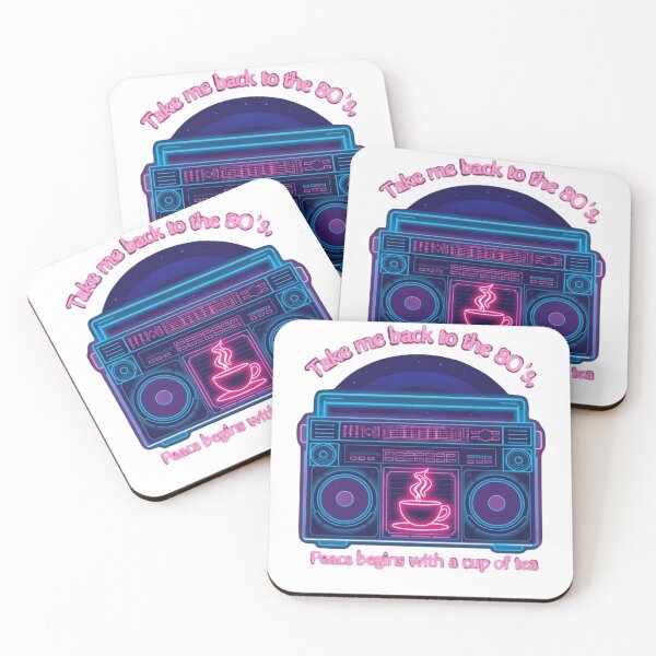 Item preview, Neon Tea Boombox – Take Me Back to the 80s designed and sold by IronVersDesign.