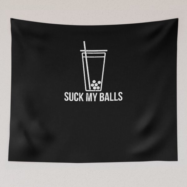 Item preview, Funny Suck My Balls Dirty Rude Adult Humor Boba Tea T-Shirt designed and sold by LookTwice.