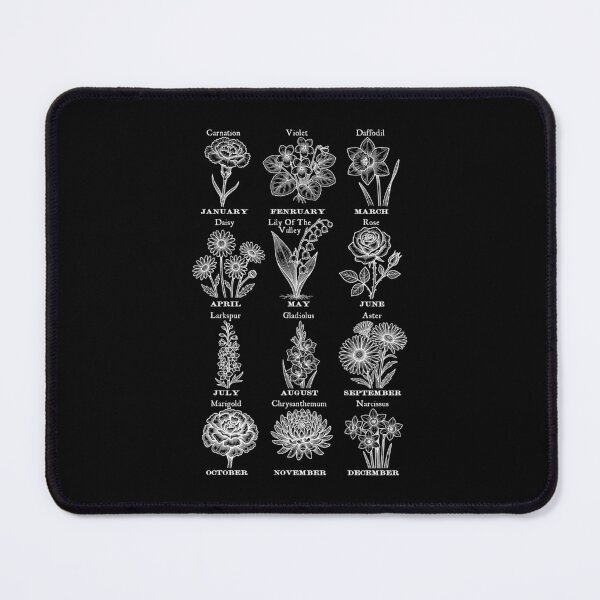 Item preview, Birth Month Flowers Vintage Botany Birthday Flower Gardening designed and sold by GrandeDuc.