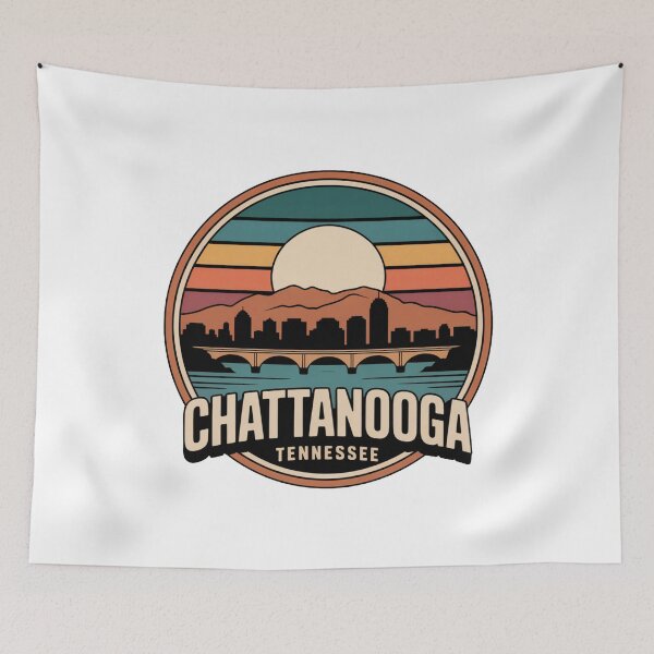 Item preview, Chattanooga Tennessee: Sunset Skyline Mountains  designed and sold by CircinusStore.