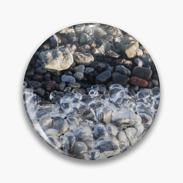 Item preview, Smooth Pebbles with Ice Formations Abstraction designed and sold by Georgia Mizuleva.