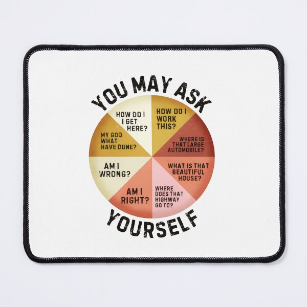 Item preview, You May Ask Yourself 80s Retro Quote Aesthetic designed and sold by SkeletonsDanger.