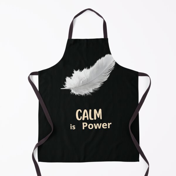 Item preview, Calm is Power – Minimalist Feather Inspirational Design designed and sold by EirozStudio.