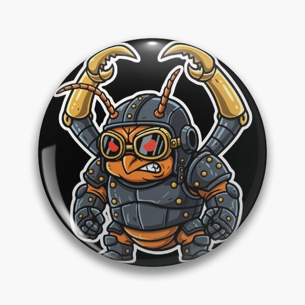 Item preview, Steampunk Combat Ant in Steel Armor and Claws designed and sold by PixelStudioBe.
