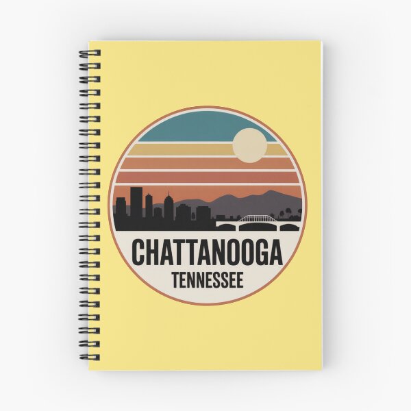 Item preview, Chattanooga Tennessee: Sunset Skyline Mountains Bridge Cream designed and sold by CircinusStore.