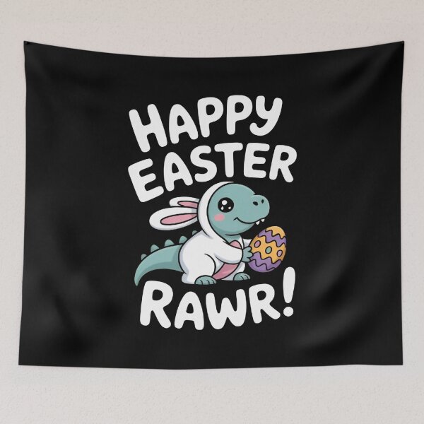 Item preview, Happy Easter Rawr Bunny Dinosaur designed and sold by MizoX7.