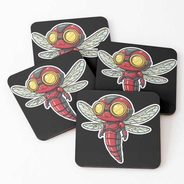 Item preview, Steampunk Dragonfly Red and Gold Scout designed and sold by PixelStudioBe.