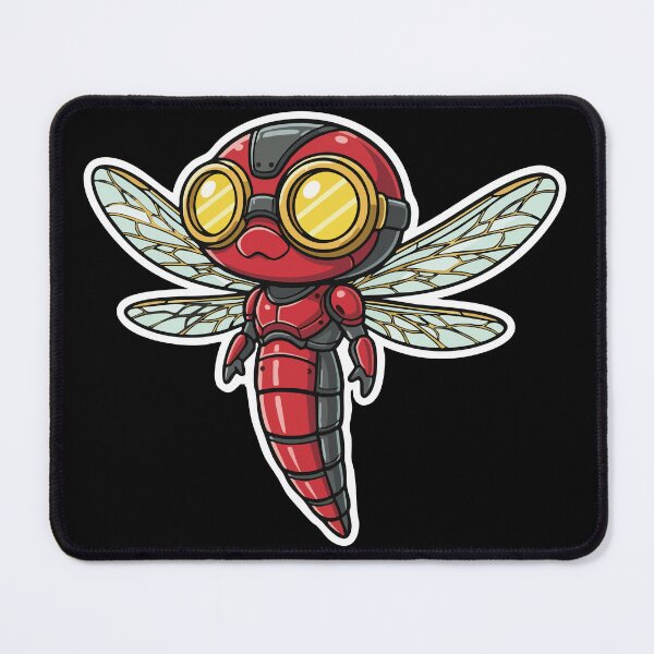 Item preview, Steampunk Dragonfly Red and Gold Scout designed and sold by PixelStudioBe.