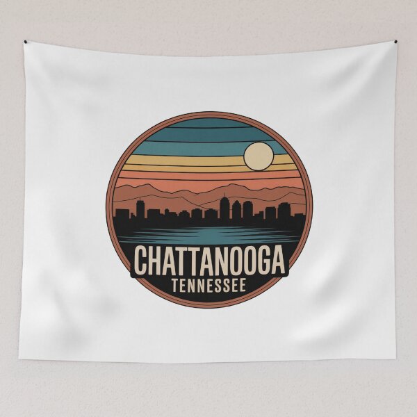 Item preview, Chattanooga Tennessee: Skyline Mountains River Double Ring designed and sold by CircinusStore.