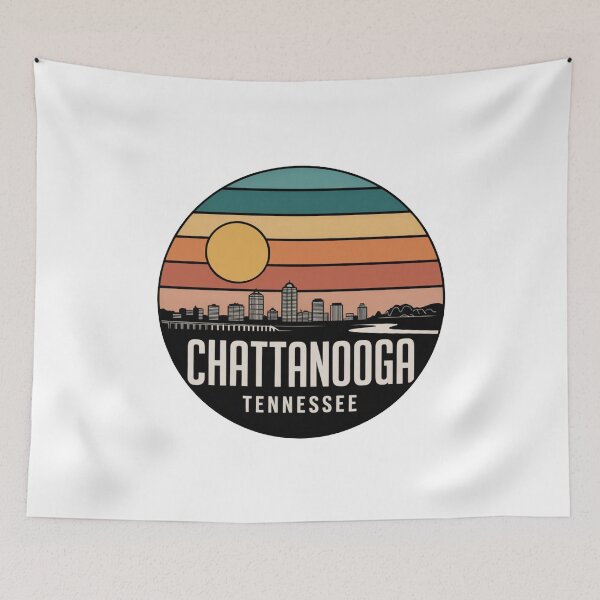 Item preview, Chattanooga Tennessee: Sunset Skyline River Waterfront designed and sold by CircinusStore.